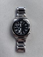 Herren Uhr Fossil Edelstahl Armband schwarzes Zifferblatt