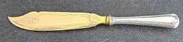 FISCHMESSER-/FISCHSERVIERMESSER antik Silber/vergoldet