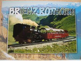 BRB Brienzer Rothorn Bahn Dampfzug mit Vorstellwagen