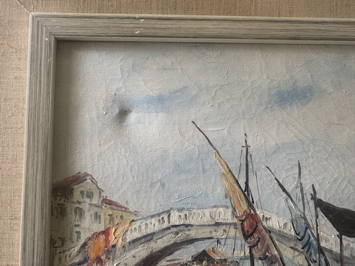 Dipinti: Gemälde Venedig, Öl auf Leinwand gerahmt – Usato da Buchs AG venduto da ChrizZa 2