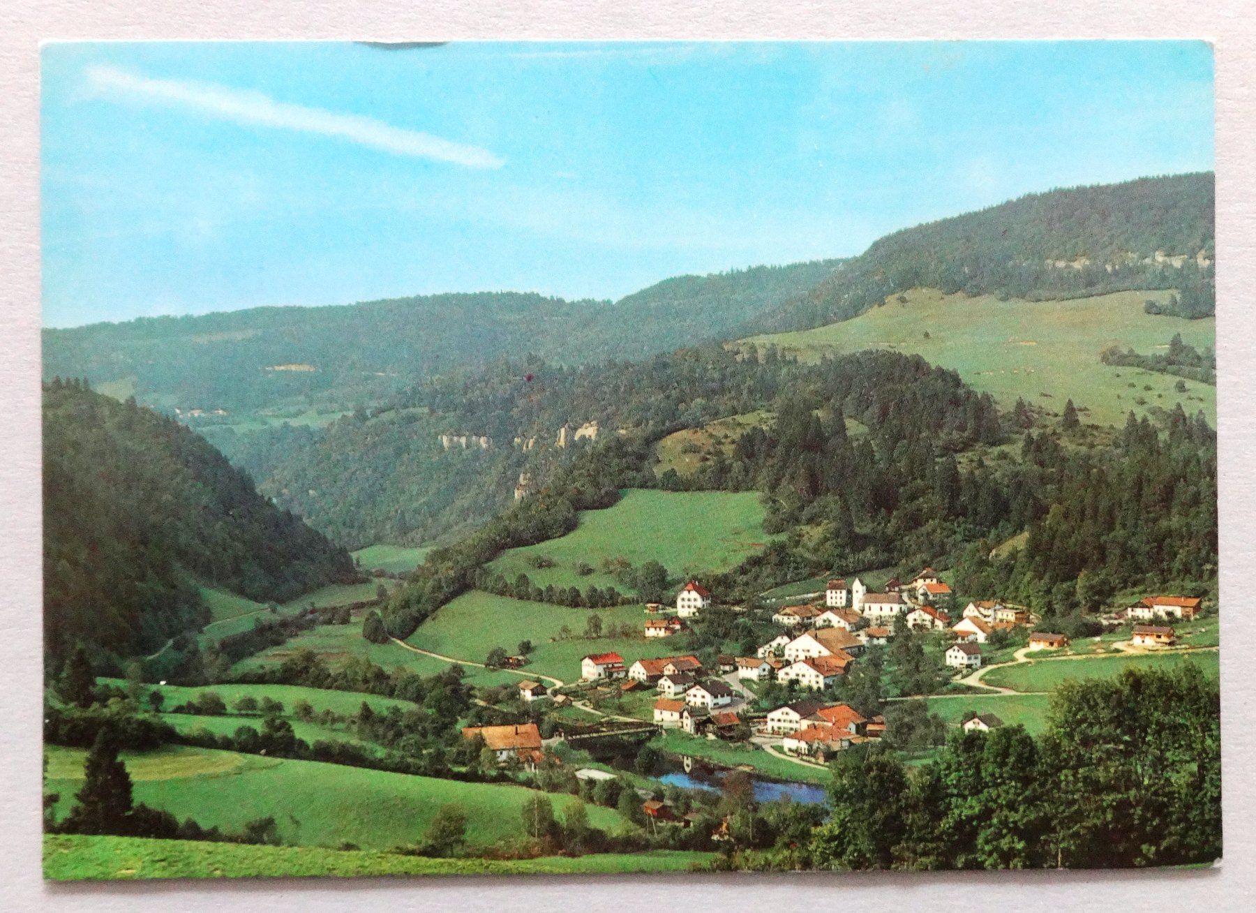 Cartoline postali: Soubey - Hôtel du Cerf – Usato da Fétigny venduto da Billy2miny