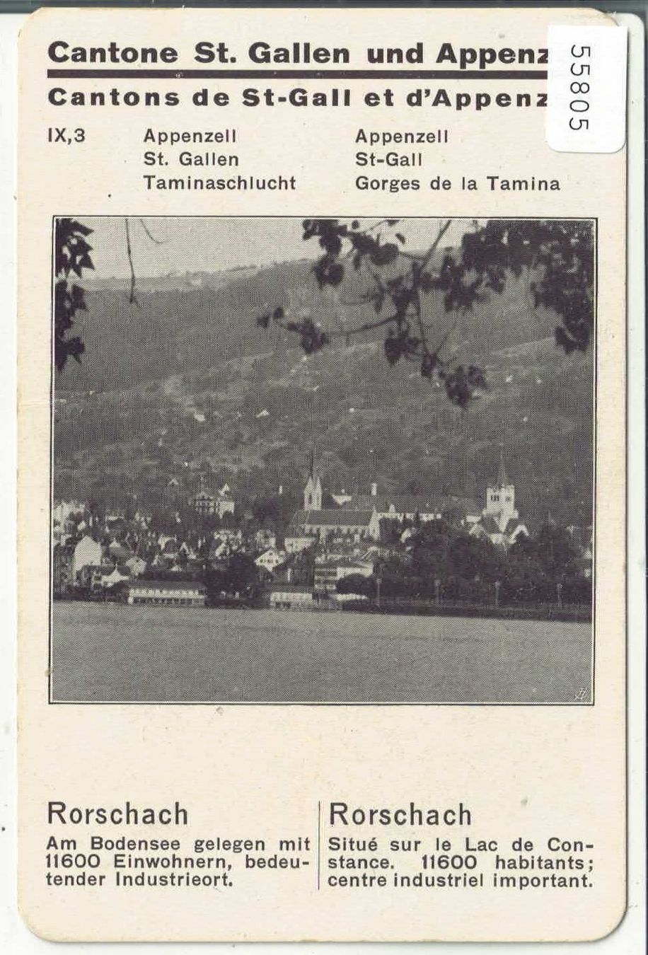Cartoline postali: Rorschach - Spielkarte – Usato da Ettingen venduto da Kartenplanet