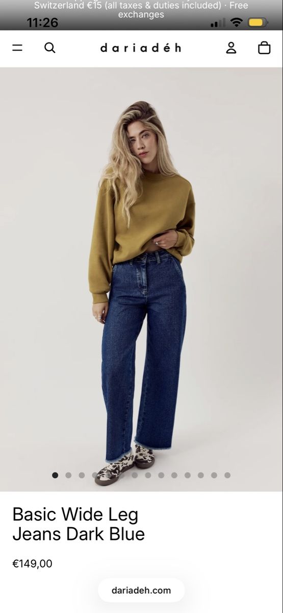 Jeans: Basic Wide Jeans dariadéh S – Usato da Wauwil venduto da parttimehippie 1