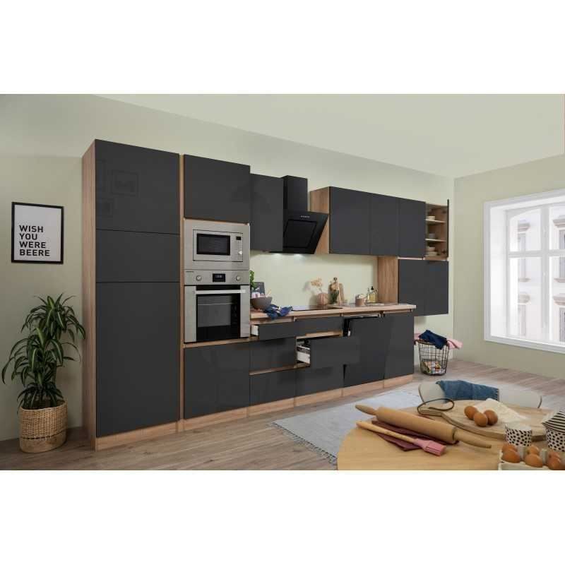 Cucine complete: 338 Küchenzeile Küchenblock 445cm E/SO/GR -Küche Einbauküche – Nuovo e nell'imballaggio originale da Wallenwil venduto da toesstalvertrieb 2