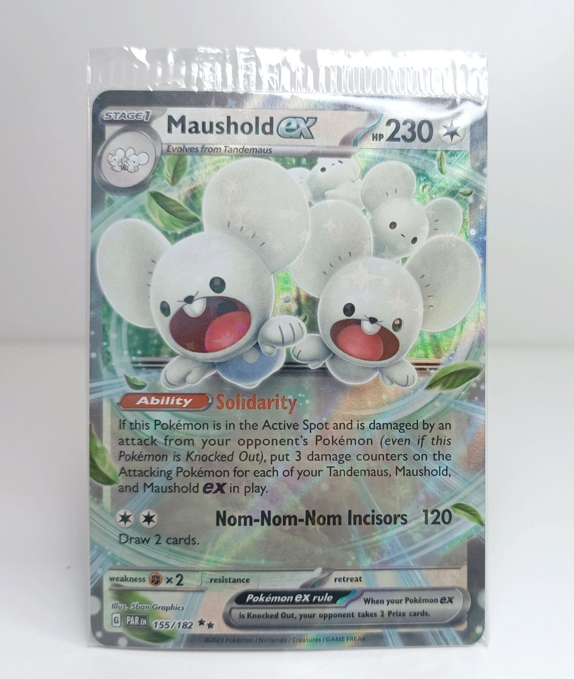 Pokémon Carte collezionabili: Maushold ex 155/182 PAR EN scelled – Nuovo (secondo la descrizione) da Muraz (Collombey) venduto da Carddealerswis