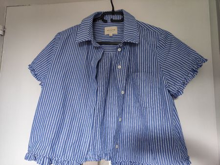 Chemise rayée Sézane Taille 36 coton lin