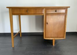 Schreibtisch Möbel Vintage 50er Jahre, schlicht, praktisch