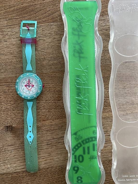 Orologi: Flik Flak Kinderuhr mit Eule – Usato da Biel-Benken BL venduto da anj_bx2k