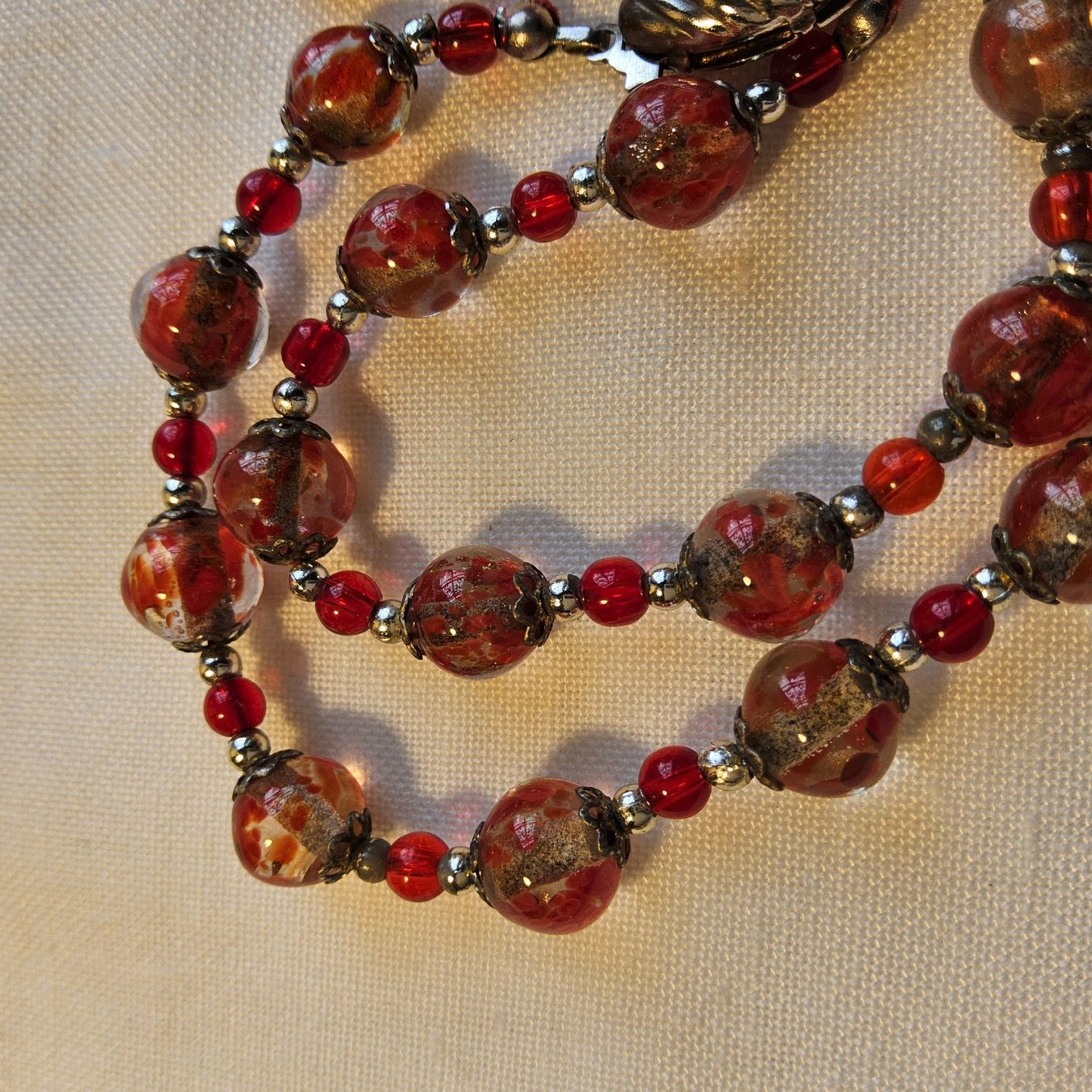 Murano Catenine: Murano Collier Halskette, Rot, ca 1960 – Usato da Zürich venduto da sanwit 3