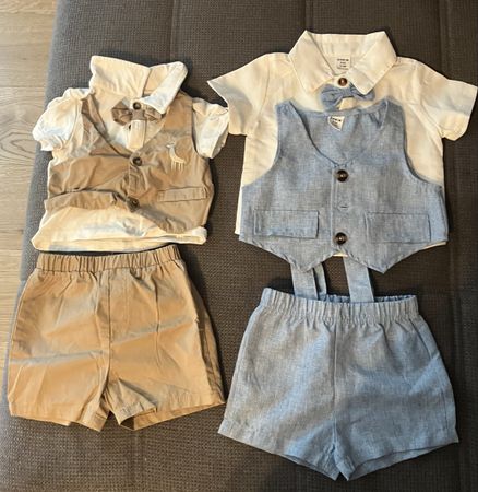 Baby Anzug 2er Set kurz Grösse 68