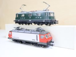 ROCO/Fleischmann 2 x SBB Re 4/4 E-Lok - AC H0 Doppelpack