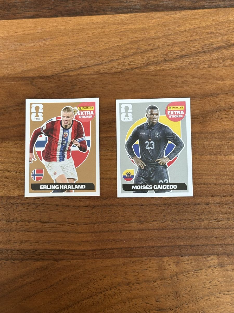 Panini Carte collezionabili: Haaland and Caicedo Panini Extra Sticker – Nuovo (secondo la descrizione) da Zürich venduto da dav_z8fl