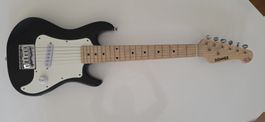 30 Zoll Donner E-Gitarre schwarz mit Verstärker und Tasche