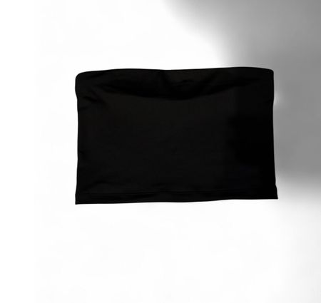 Damen Bandeau Top schwarz trägerlos