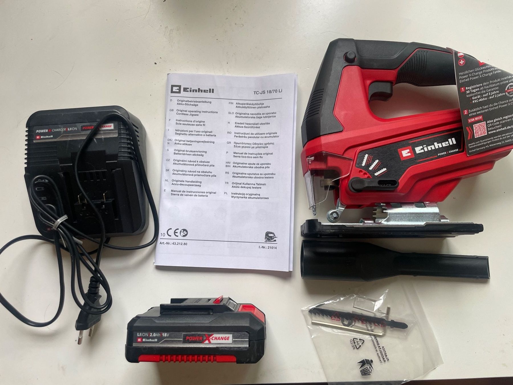 Einhell Seghe: Einhell Akku Stichsäge TC-JS 18/70 Li – Nuovo (secondo la descrizione) da Winkel venduto da cma_df88