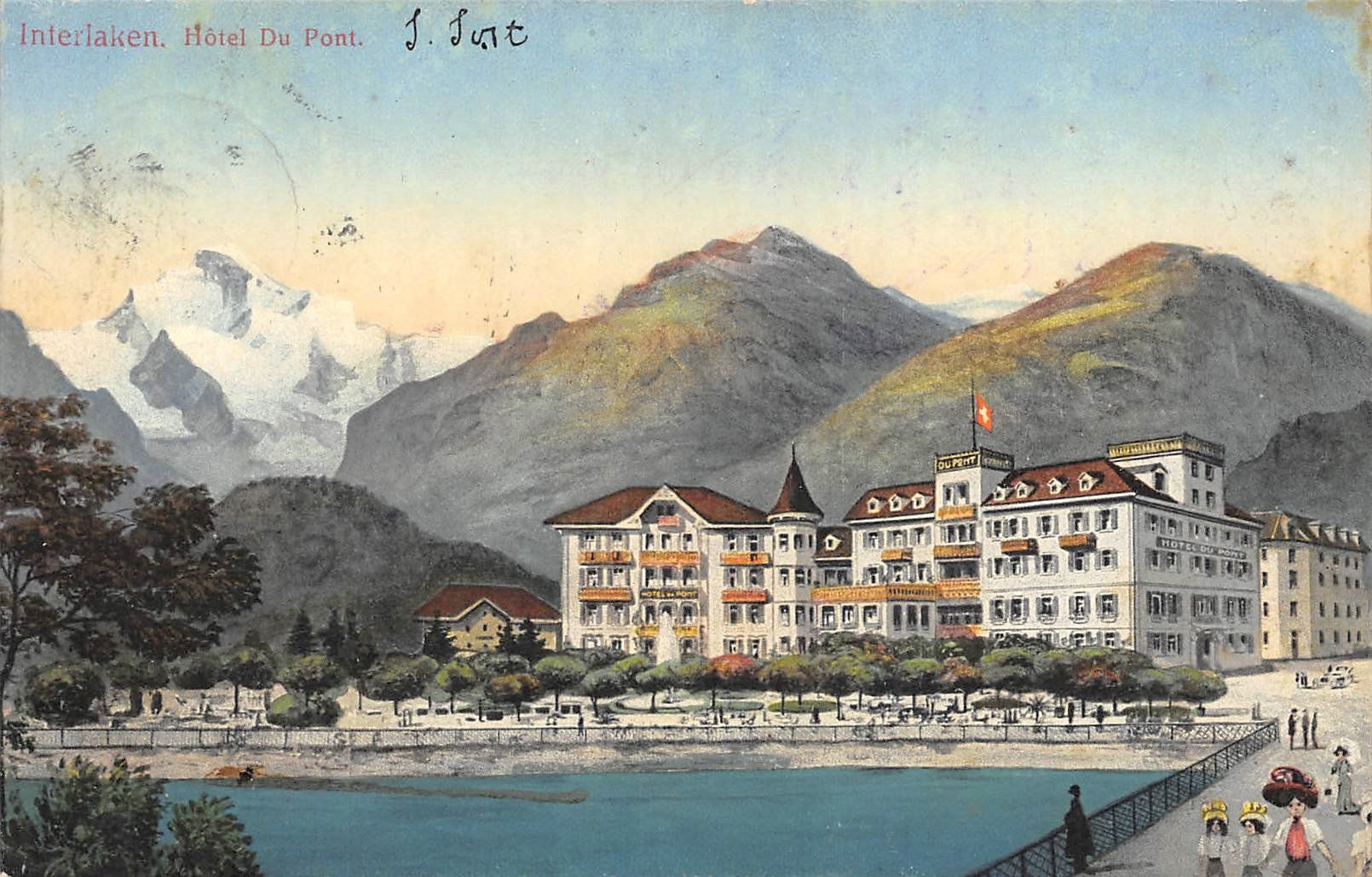 Cartoline postali: 2x Interlaken – Usato da Ottikon b.Kemptth. venduto da Neptun1974