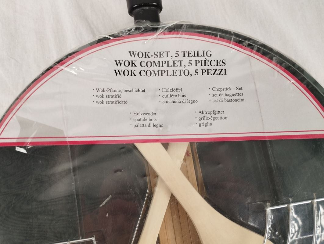 Migros Pfannen: WOK-SET 5-teilig – Neu (gemäss Beschreibung) aus Schübelbach von Restwert_Schubelbach 1