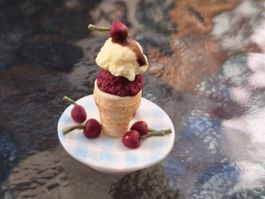 Puppenhaus Glace Teller