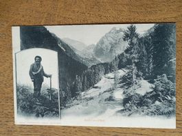 Alte PK / Maderanerthal und Bergführer Ausgabe ca. 1910