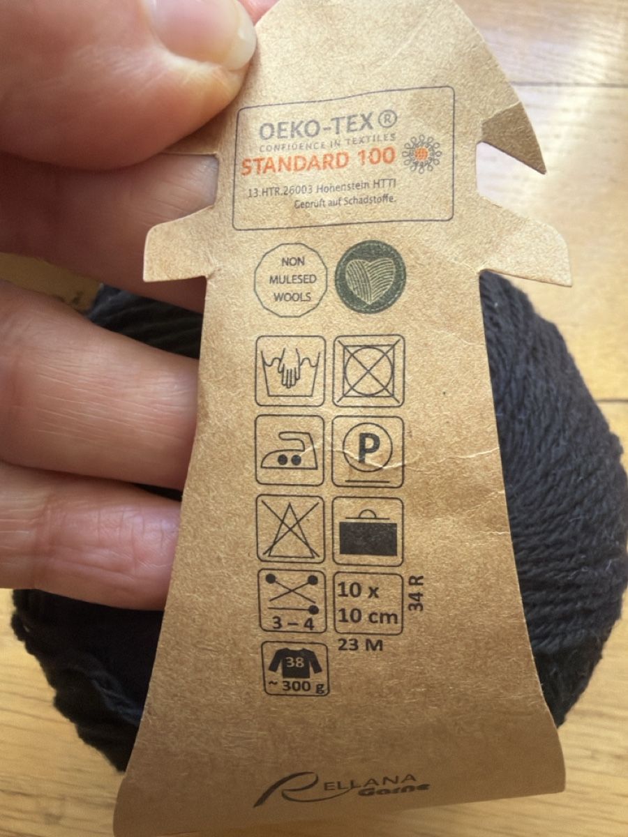Lana: Schwarzes Merino- Cotton Garn – Nuovo (secondo la descrizione) da Basel venduto da Wotan 1
