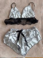 Pyjama sexy gris noir