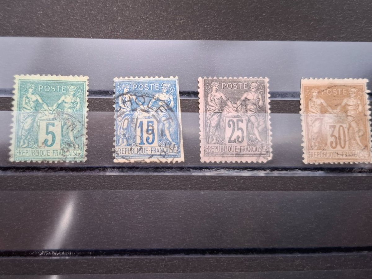 Alle Briefmarken: Old Frankreich   -  1876 - gestempelt        / 734 – Gebraucht aus Rümlang von coh_87ww