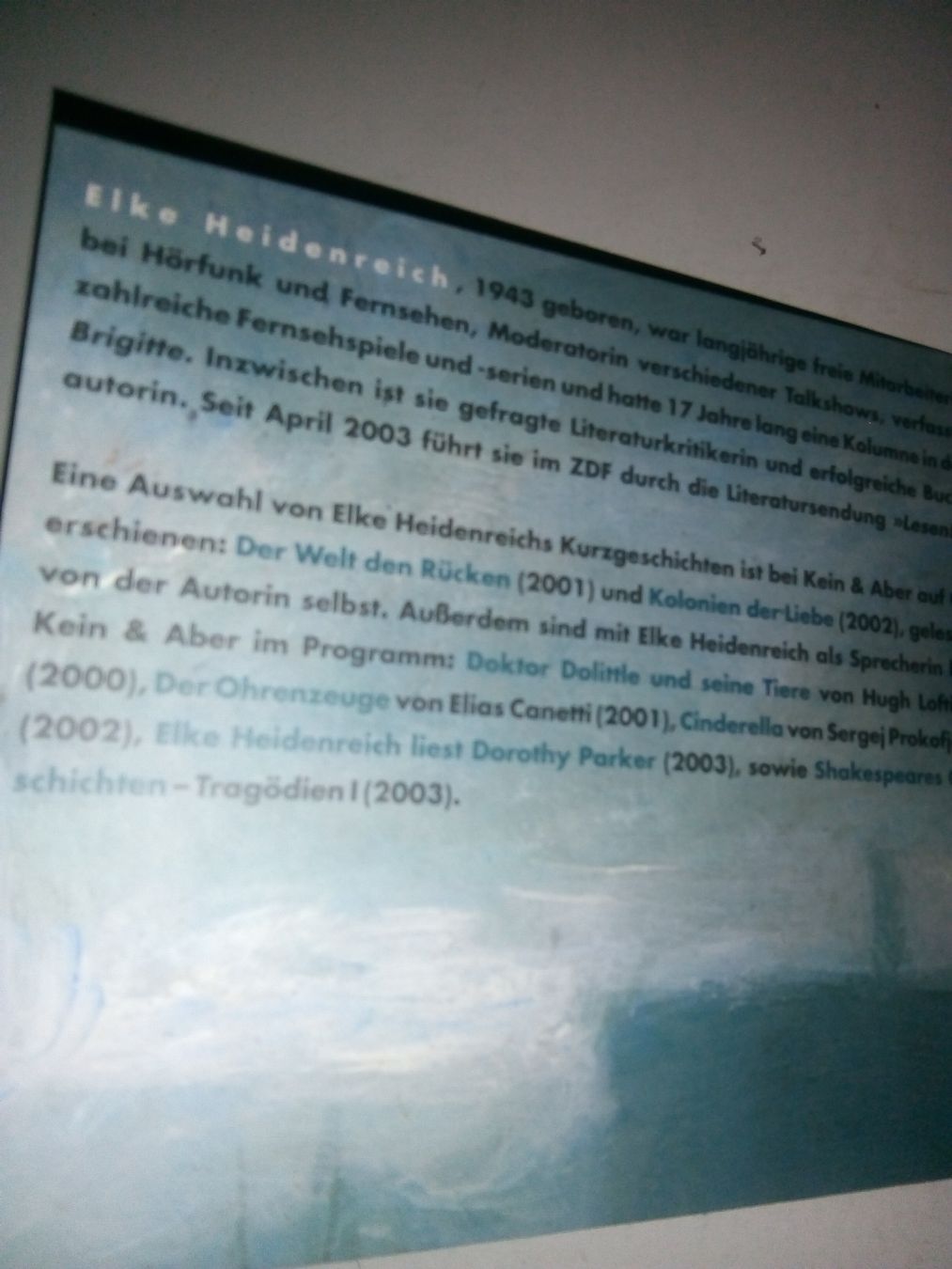 CDs: Elke Heidenreich - Erika oder der verborgene Sinn des Lebens – Gebraucht aus St. Gallen von elkapone 2