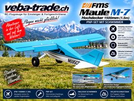 FMS Maule 1500mm, PNP-Set mit Schwimmer und Räder