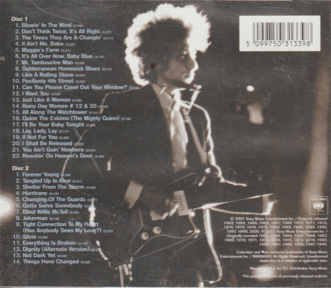 CD: BOB DYLAN - Ultimate Collection, 2 CD mit 36 Hits, limited – Usato da Zürich venduto da Vinyl 1