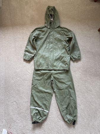 Veste et pantalon de pluie taille 128cm