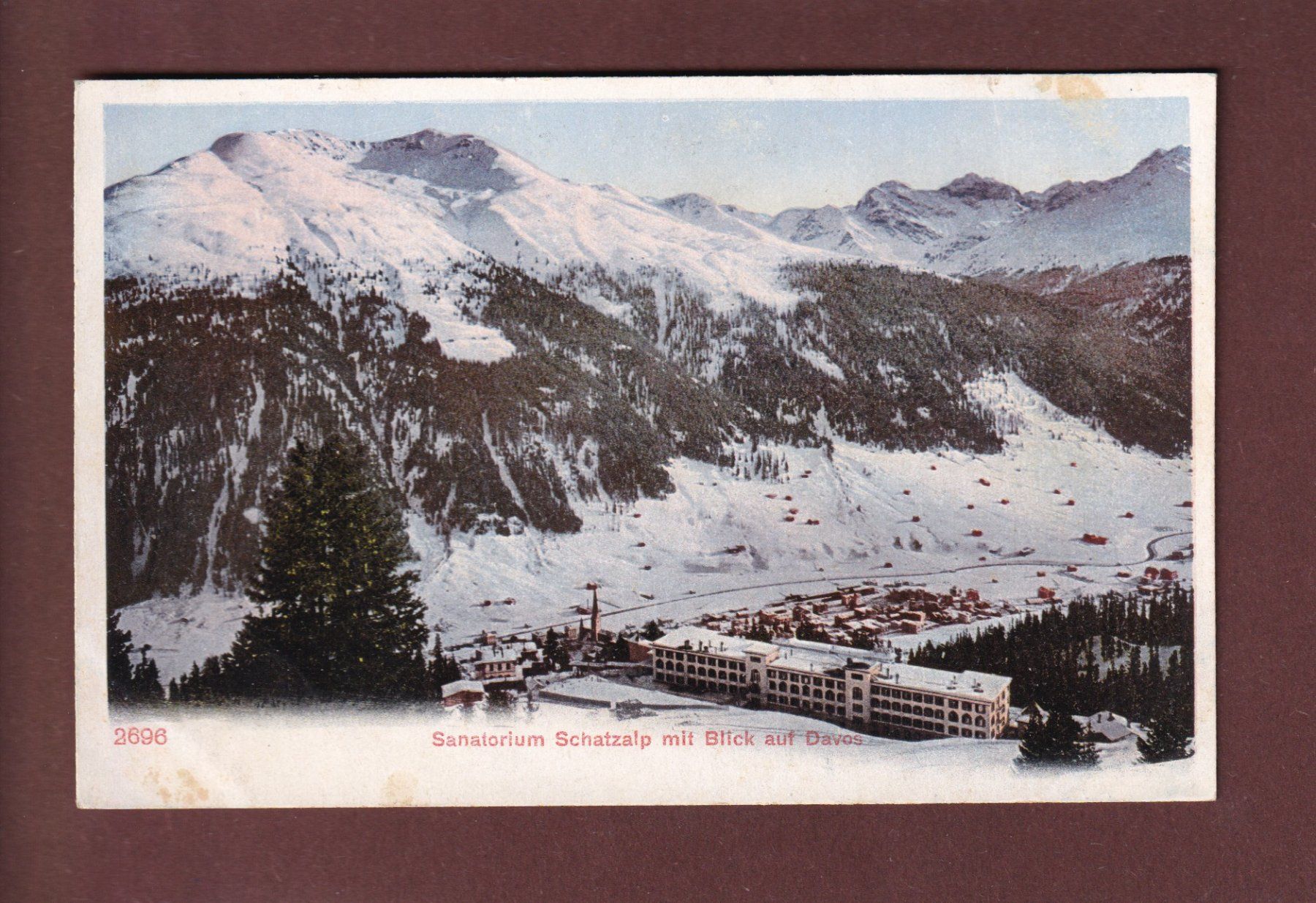 Ansichtskarten: DAVOS - Sanatorium Schatzalp – Gebraucht aus Pully von nicecards