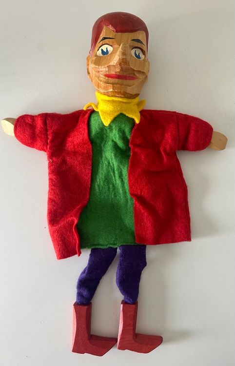 2 Wackelpuppen Aus Holz - Lustige Schreibtischdekoration