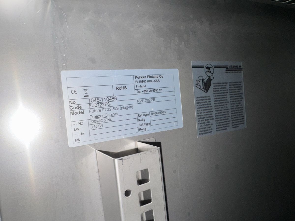 Gewerbe Tiefkühlschrank Porkka Future F722 Edelstahl (D'occasion) à ...