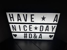 Deko Letter Light Box (wie neu, inklusive Batterien)
