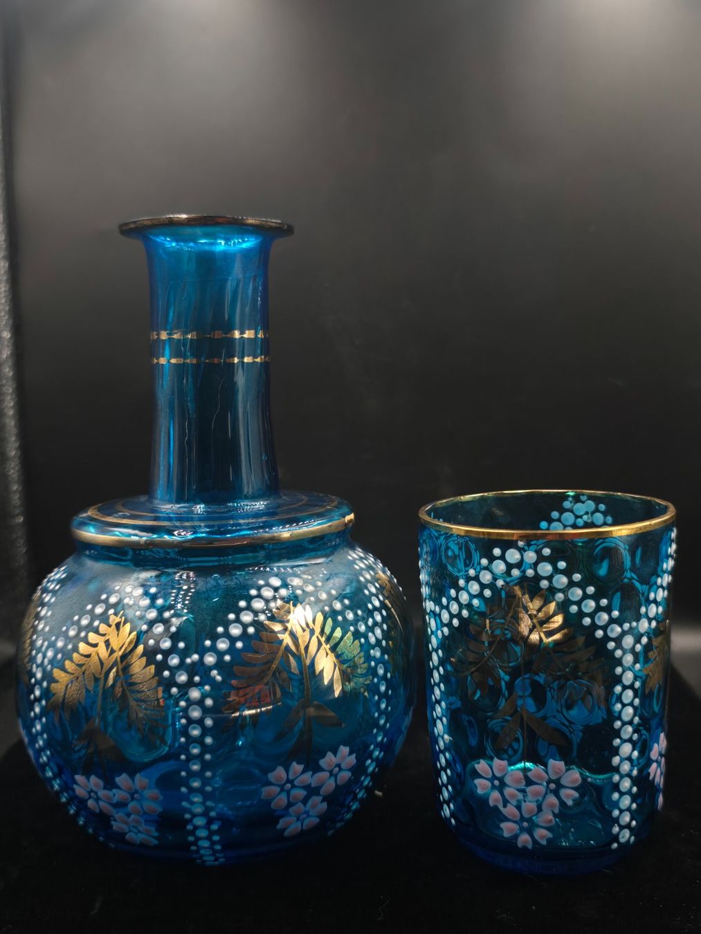 Carafes: Antike Karaffe und 1 Glas – D'occasion à Rorschacherberg par snOOpydOg11