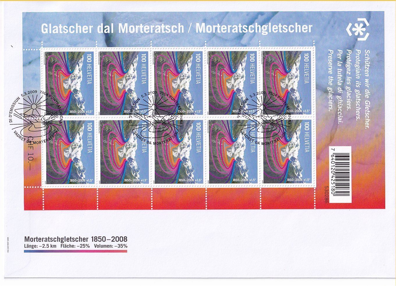 Tutti i francobolli: FDC 2009 sur grande enveloppe – Usato da Fribourg venduto da Ddangel