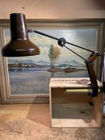 Vintage Schreibtischlampe Architektenlampe 70er Braun!