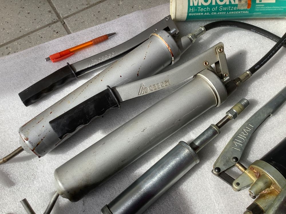 Lasuroa Fettpressen-Zubehör 7-teilig - Für Enge Räume & Präzises Schmieren