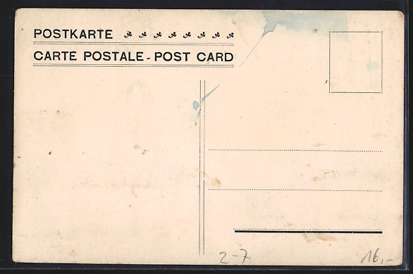 Ansichtskarten: Briefmarkencollage in Form einer Dorfsze – Gebraucht aus Berlin von bartko-reher 1