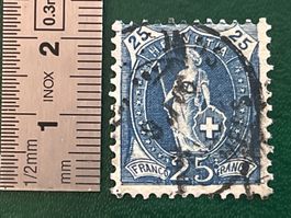 Schweiz Briefmarke 25Rp Helvetia