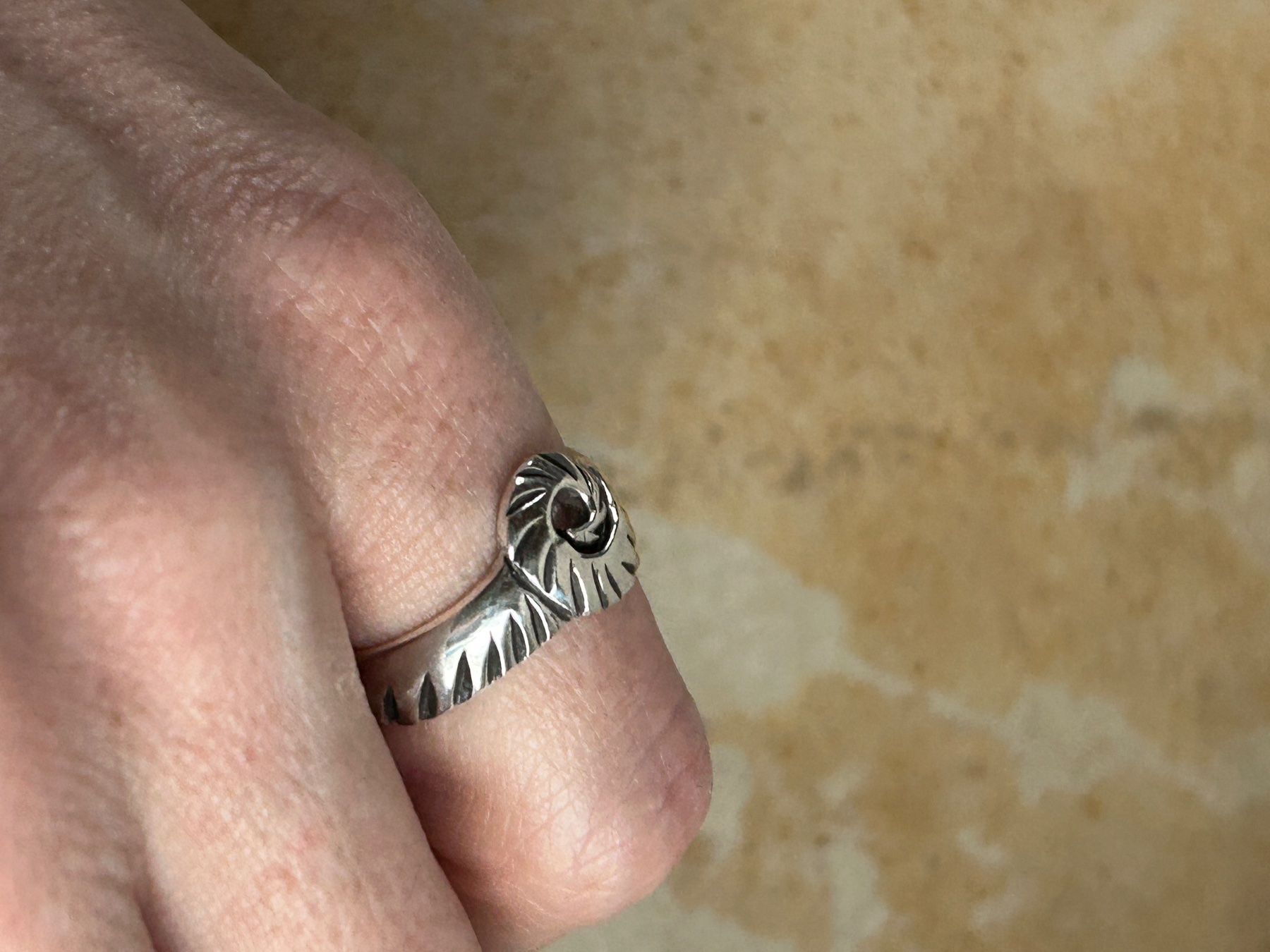 Anelli: Silberring Spiralmuster Grösse 52 – Usato da Laufen venduto da belleskulptur 2