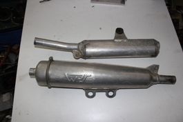 2 Alu Auspuff Yamaha 125