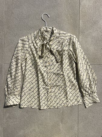 Chemisier vintage motif lune 100% polyester taille S/M