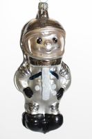 Weihnachtskugel - Glasornament "Astronaut" silber