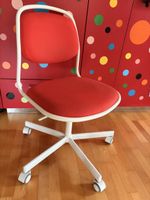 Bürostuhl Ikea rot weiss höhenverstellbar 