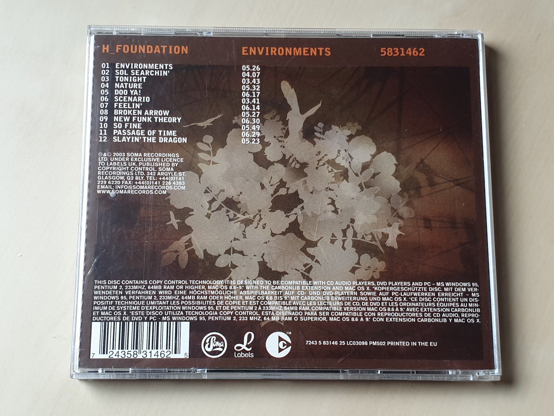 CD: H Foundation Environments – Usato da Stansstad venduto da collectorsshop 1