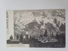 Postkarte Chocolat Klaus Oberland Bernois Ansichtskarte RZ
