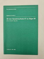 Reglement 40mm GwA 97 Stgw90  Armee Militär Waffe Schiessen
