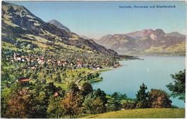 SACHSELN - Sarnersee & Giswilerstock (im Sommer) ca. 1915 OW