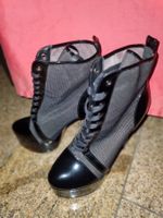 Only Maker High Heels Plateau Halbstiefel, Schwarz,Grösse 43